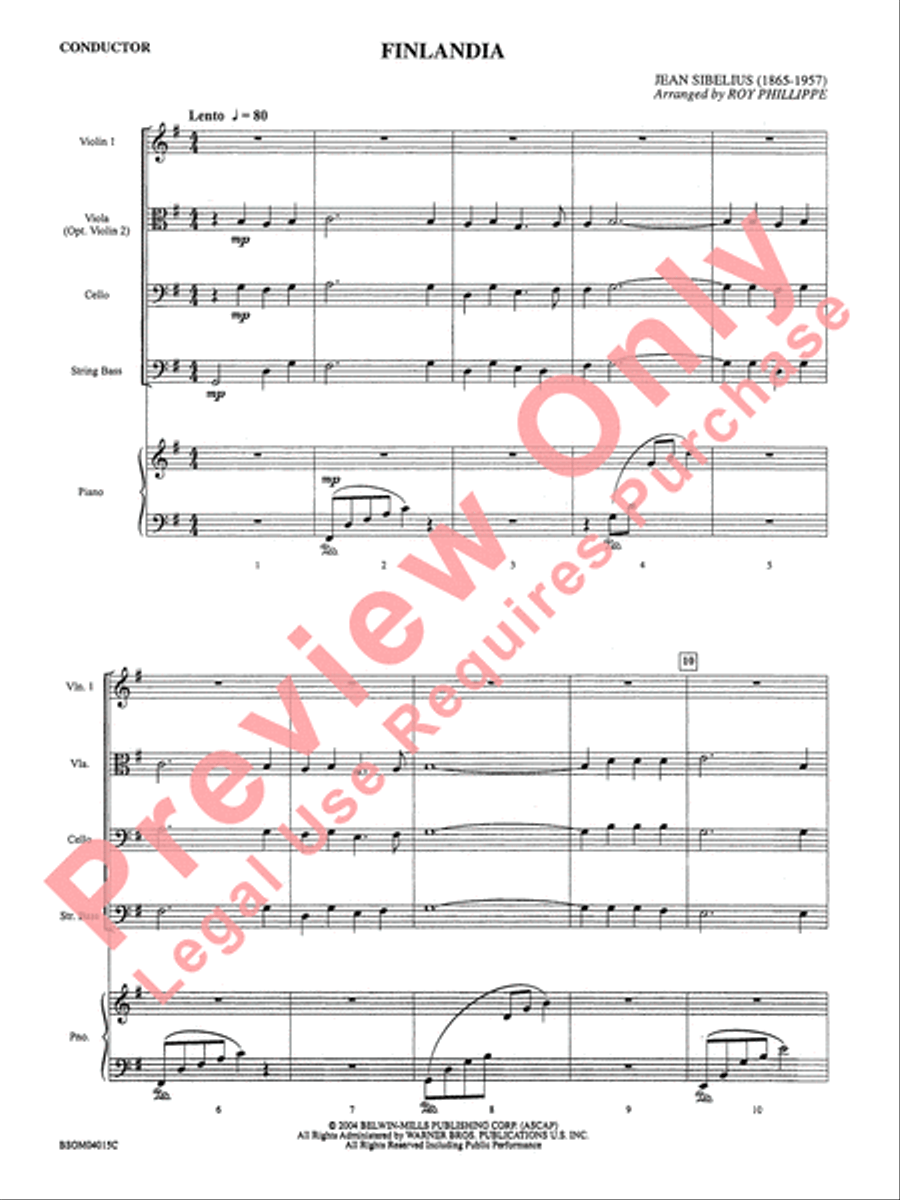 Finlandia String Orchestra scores gallery preview page 4