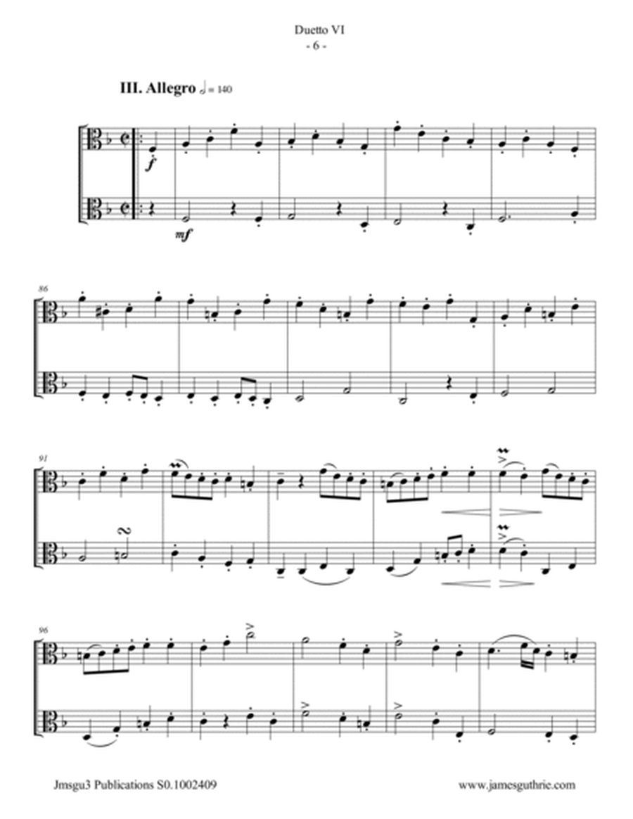 Stamitz: Duet Op. 27 No. 6 for Viola Duo image number null