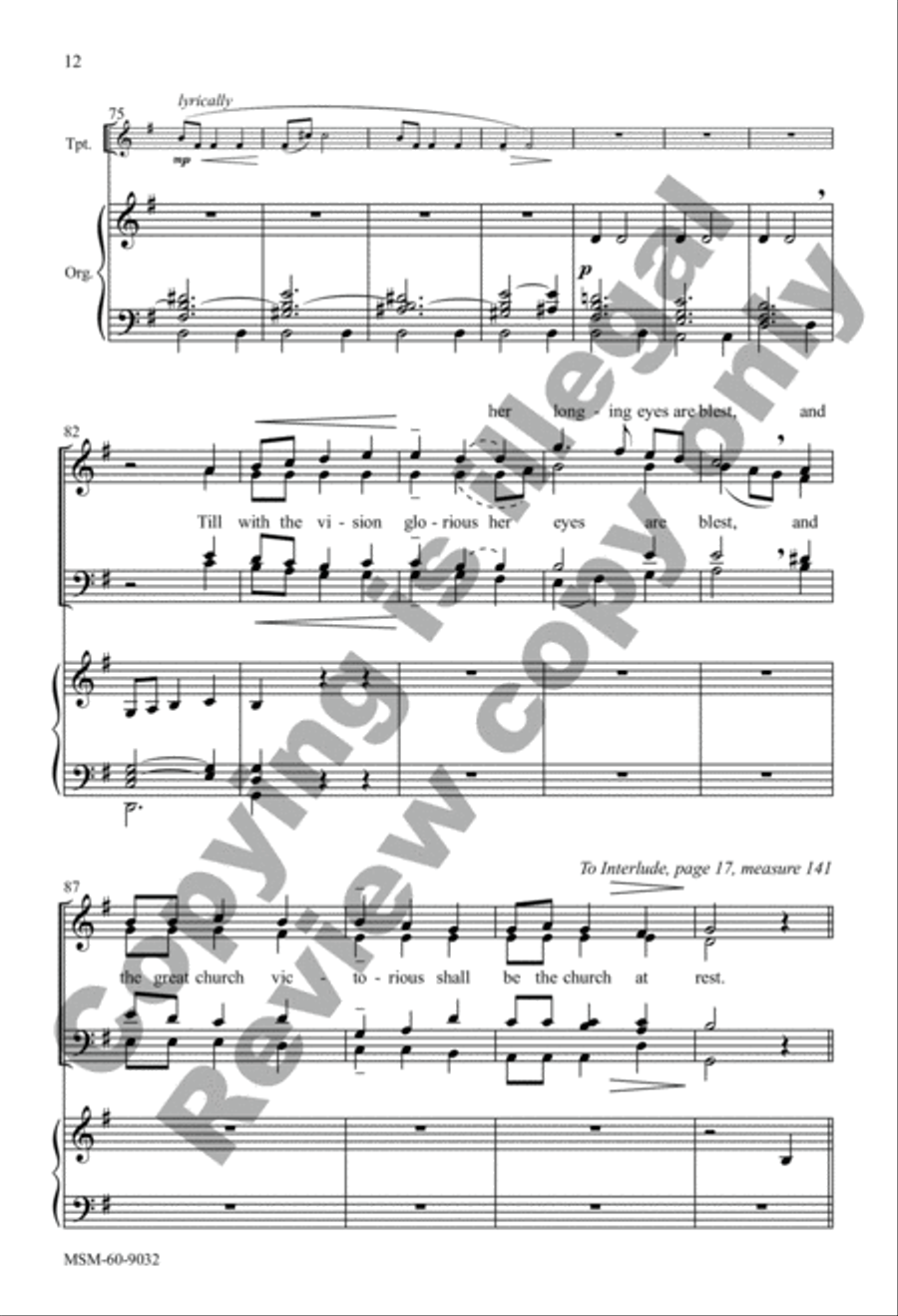 The Church's One Foundation 4-Part scores gallery preview page 11