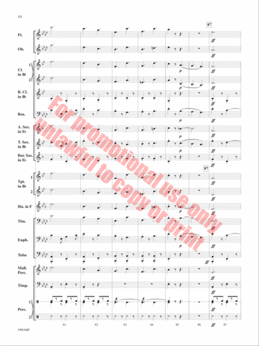 Safety Concert Band scores gallery preview page 15