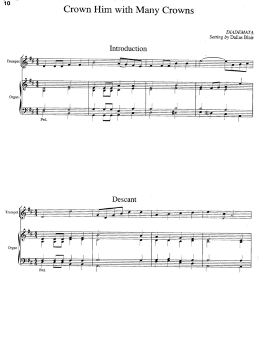 Hymn Introductions and Descants for Trumpet and Organ, Set 1 Trumpet scores gallery preview page 6