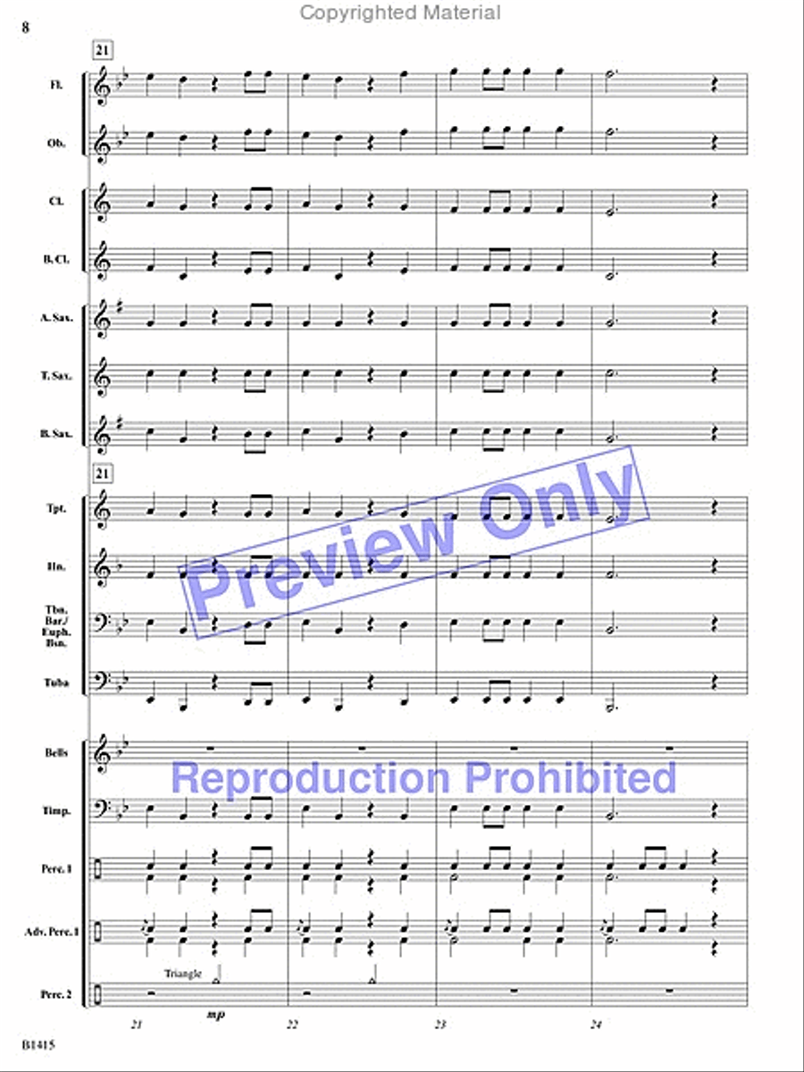 Hallelujah Chorus Hallelujah Chorus Concert Band scores gallery preview page 7