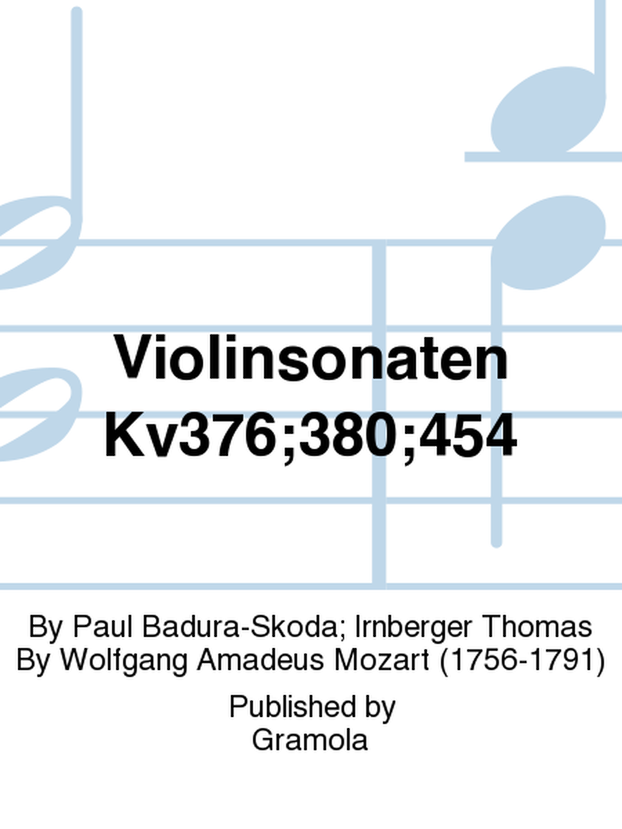 Violinsonaten Kv376;380;454