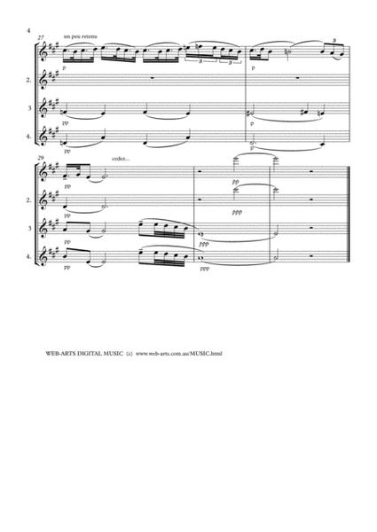 THE LITTLE SHEPHERD for 4 flutes - DEBUSSY image number null