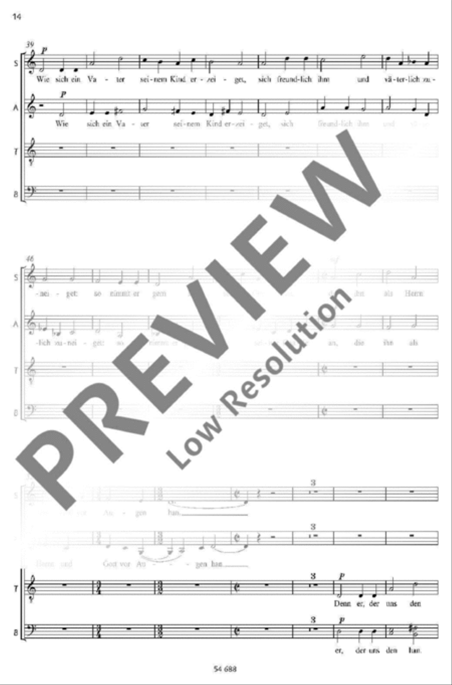 Dem König der Ewigkeit Mixed Choir scores gallery preview page 11