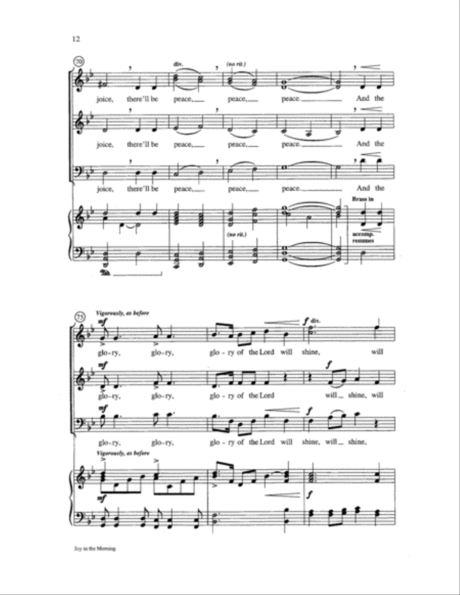 Joy in the Morning Joy in the Morning 3-Part scores gallery preview page 12