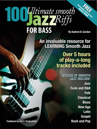 Book cover for 100 Ultimate Smooth Jazz Riffs for Bass