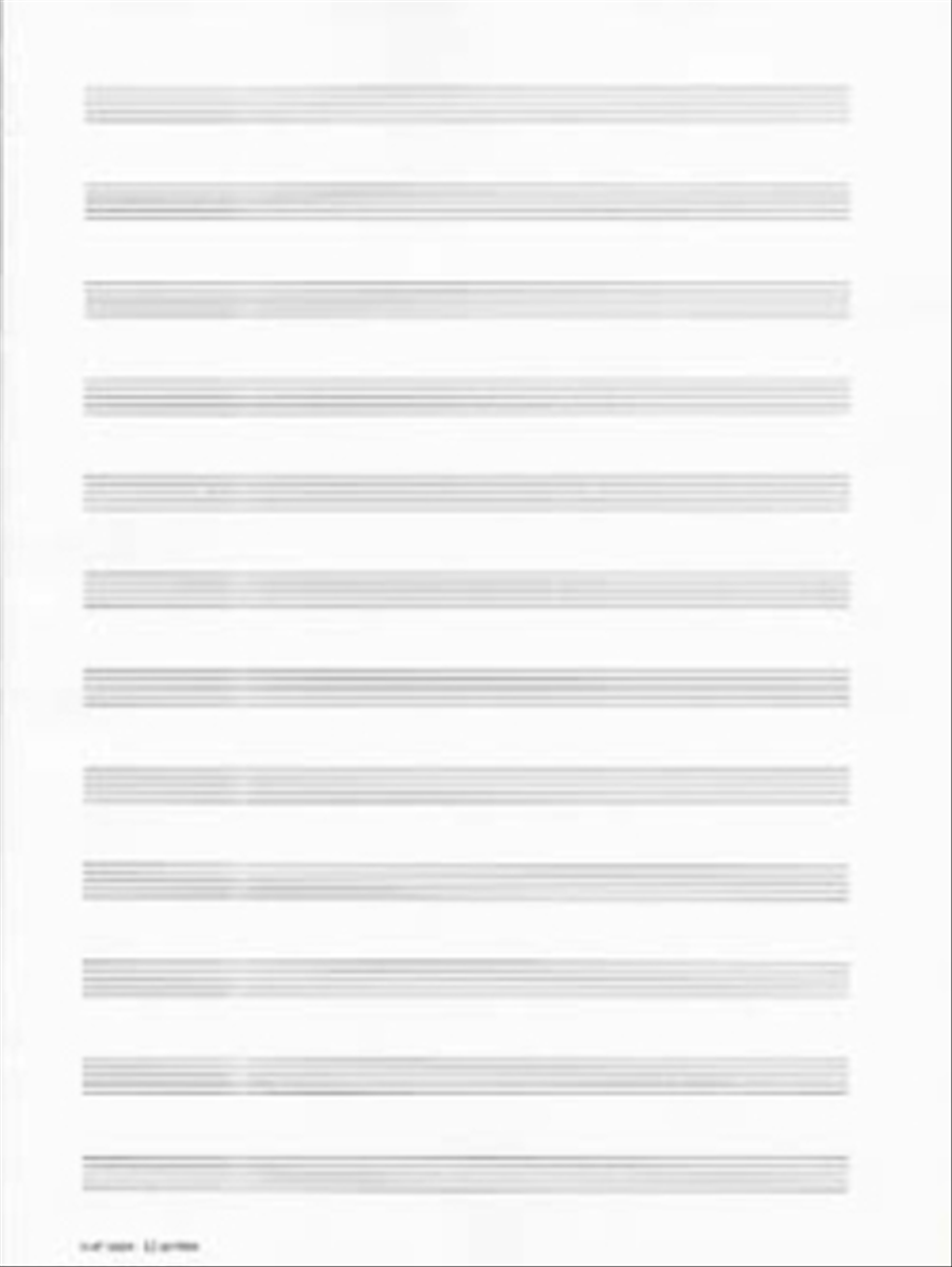 Papier A Musique 12 Portees Staff Paper scores gallery preview page 1