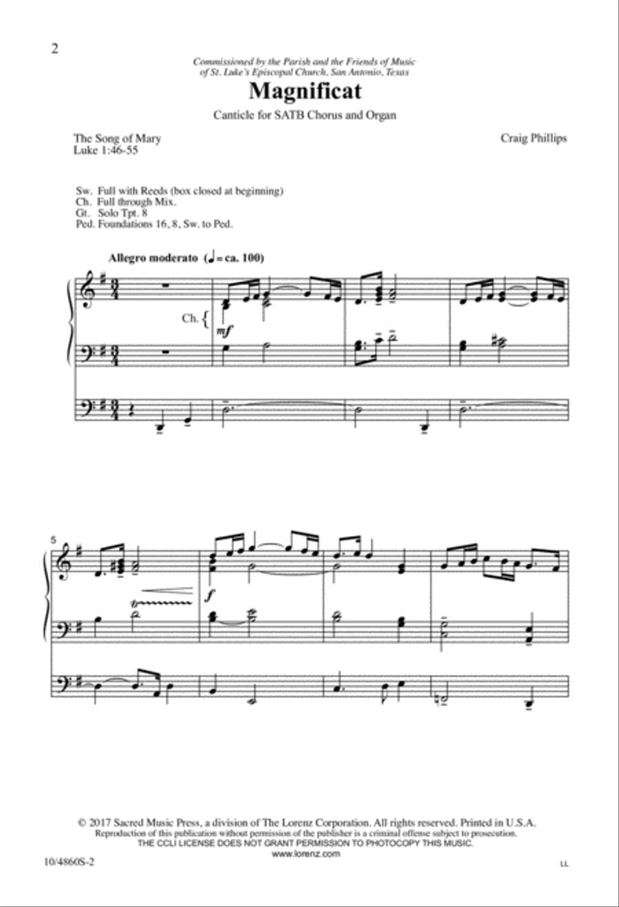 Magnificat and Nunc Dimittis (