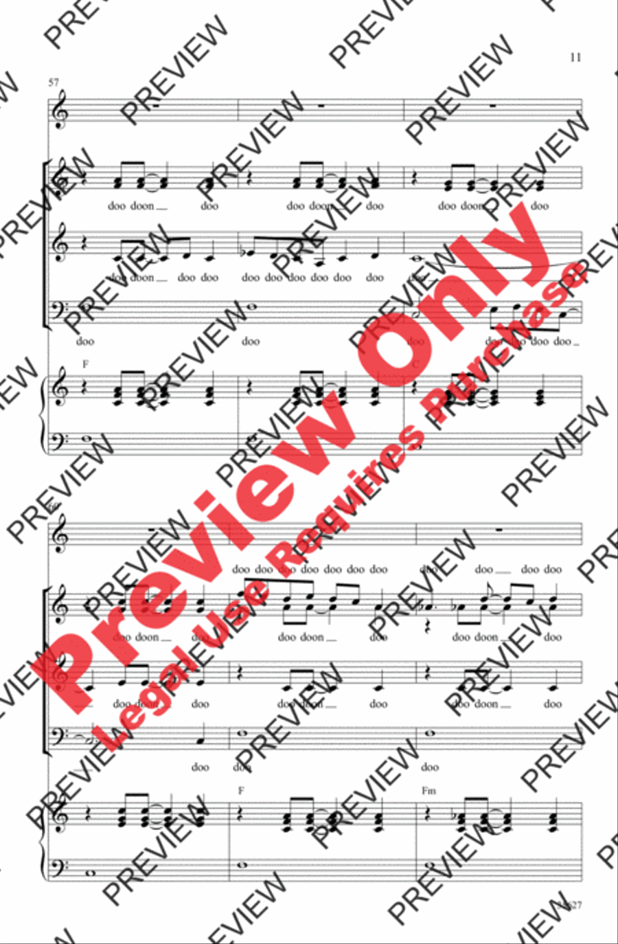 Over the Rainbow Over the Rainbow 3-Part scores gallery preview page 11