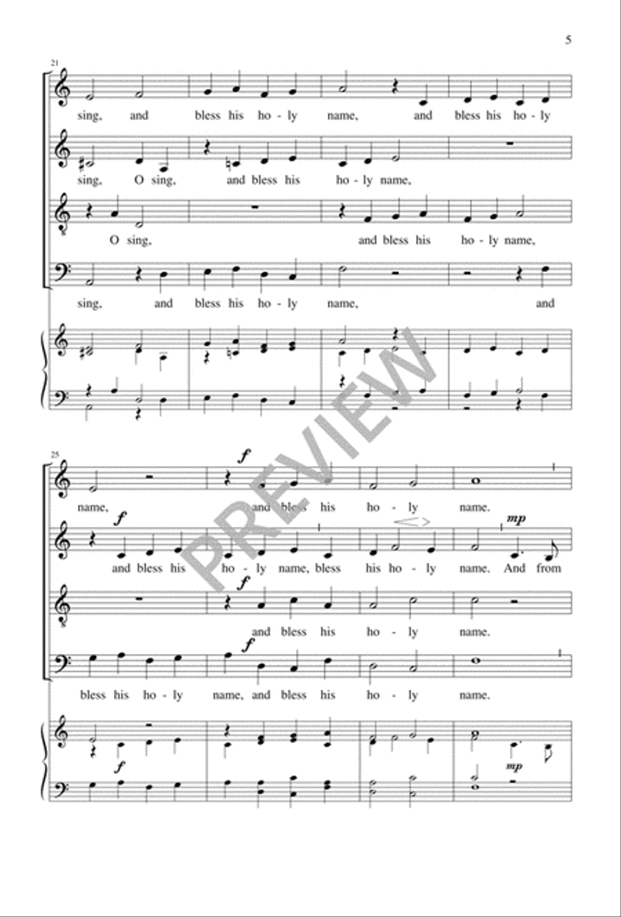Lift Up Your Voice 4-Part scores gallery preview page 5