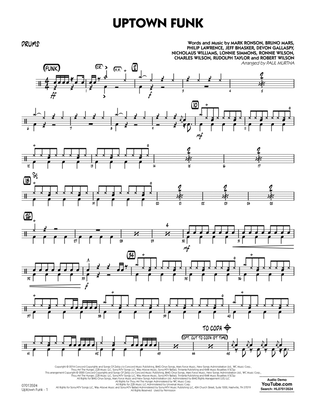 Book cover for Uptown Funk (feat. Bruno Mars) (arr. Paul Murtha) - Drums