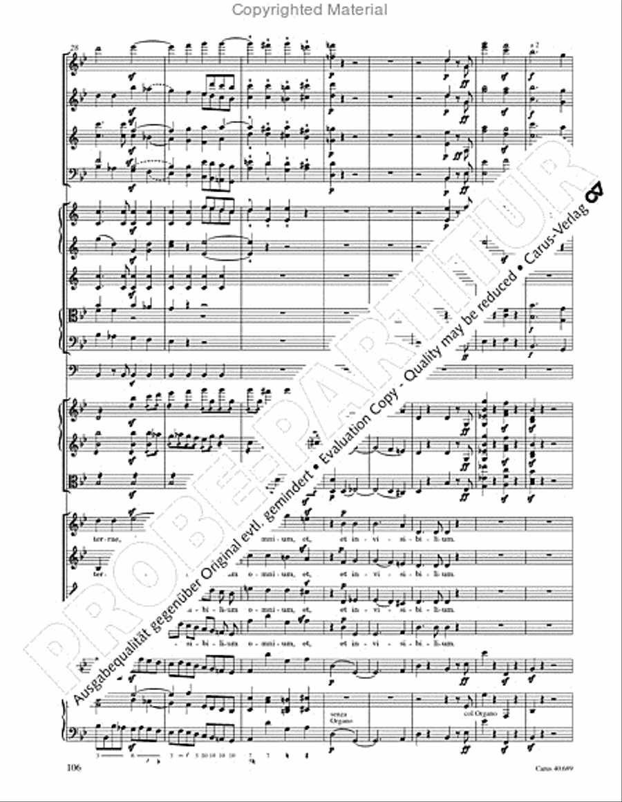 Missa solemnis Missa solemnis 4-Part scores gallery preview page 122