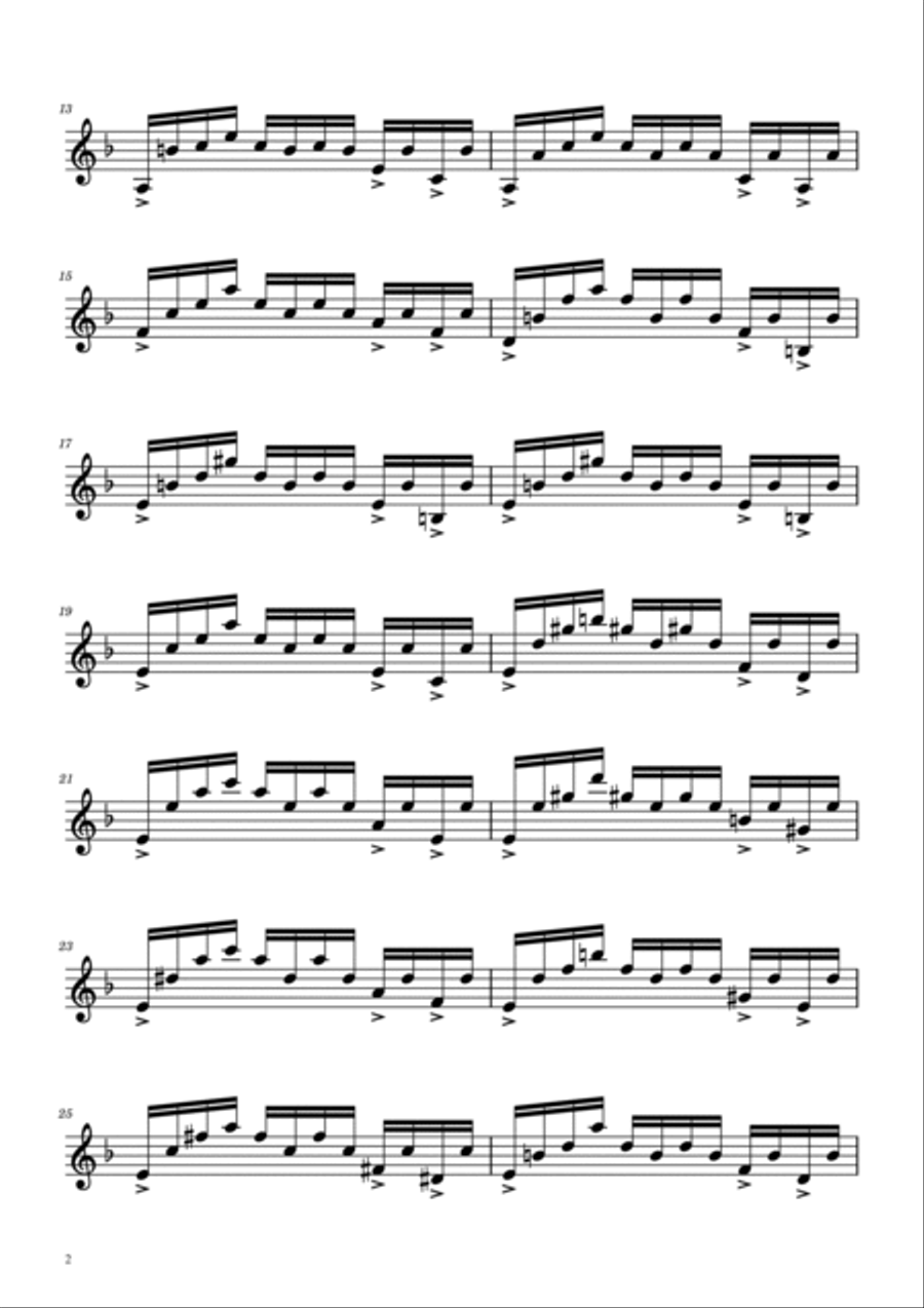 Prelude in C minor - BWV 999 - Trumpet B-Flat Trumpet scores gallery preview page 2