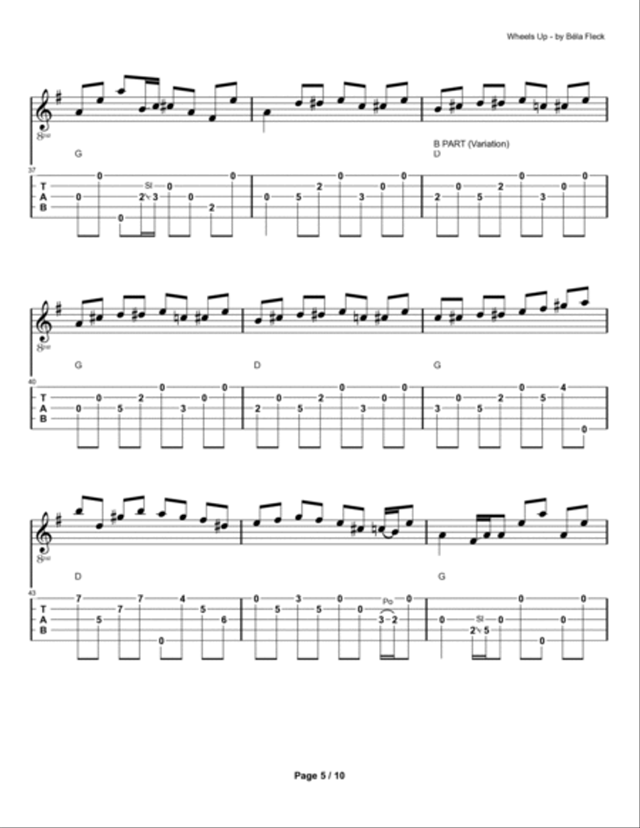 Wheels Up Banjo scores gallery preview page 5