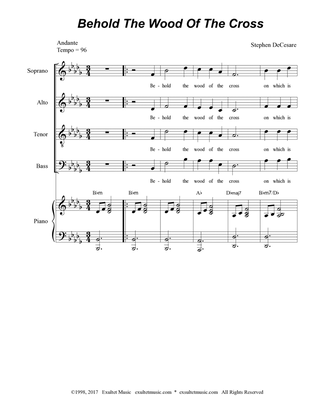 Behold The Wood Of The Cross (Solos and SATB)