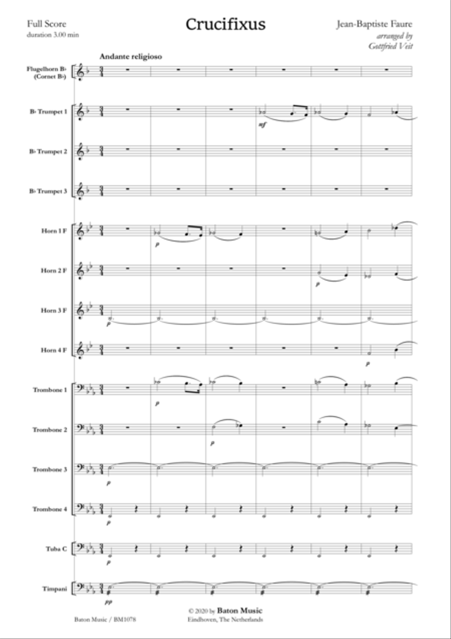 Crucifixus Brass Ensemble scores gallery preview page 2