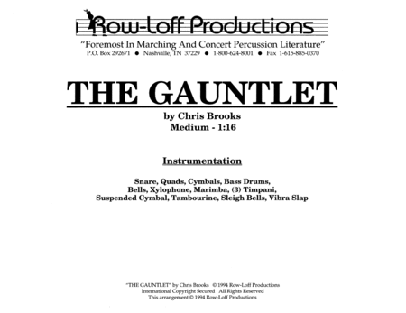 Gauntlet, The w/Tutor Tracks