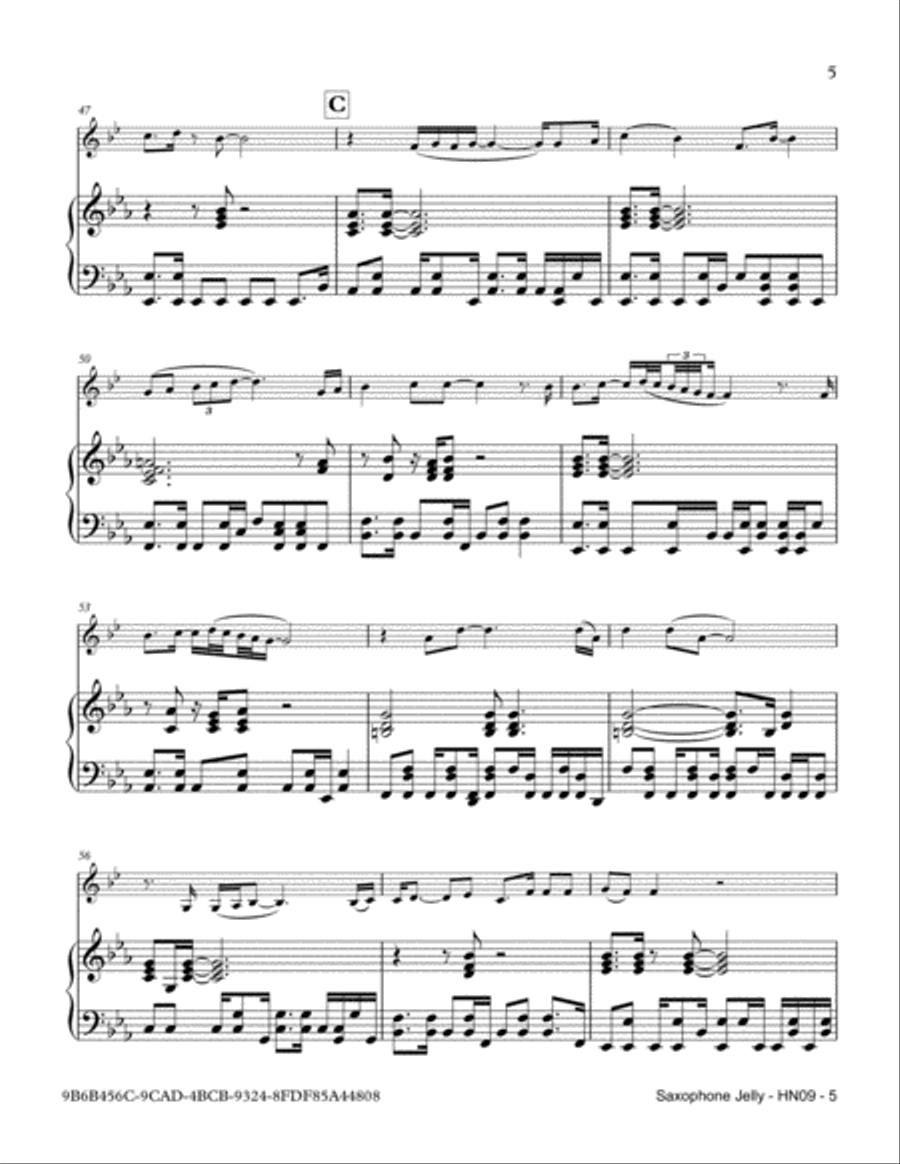 Saxophone Jelly Saxophone Jelly Saxophone scores gallery preview page 5