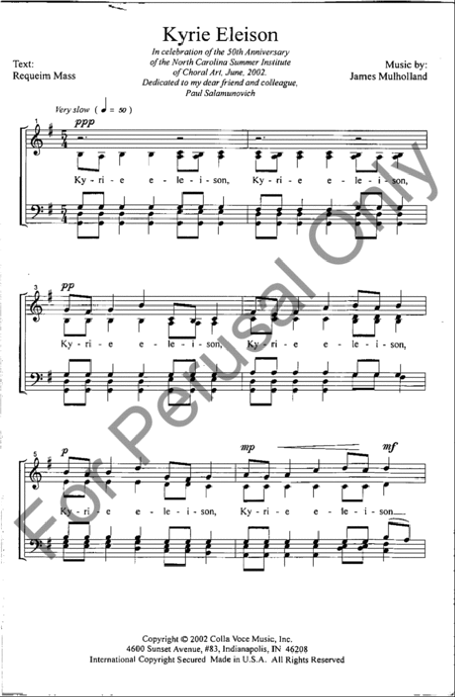 Kyrie Eleison Kyrie Eleison 4-Part scores gallery preview page 2