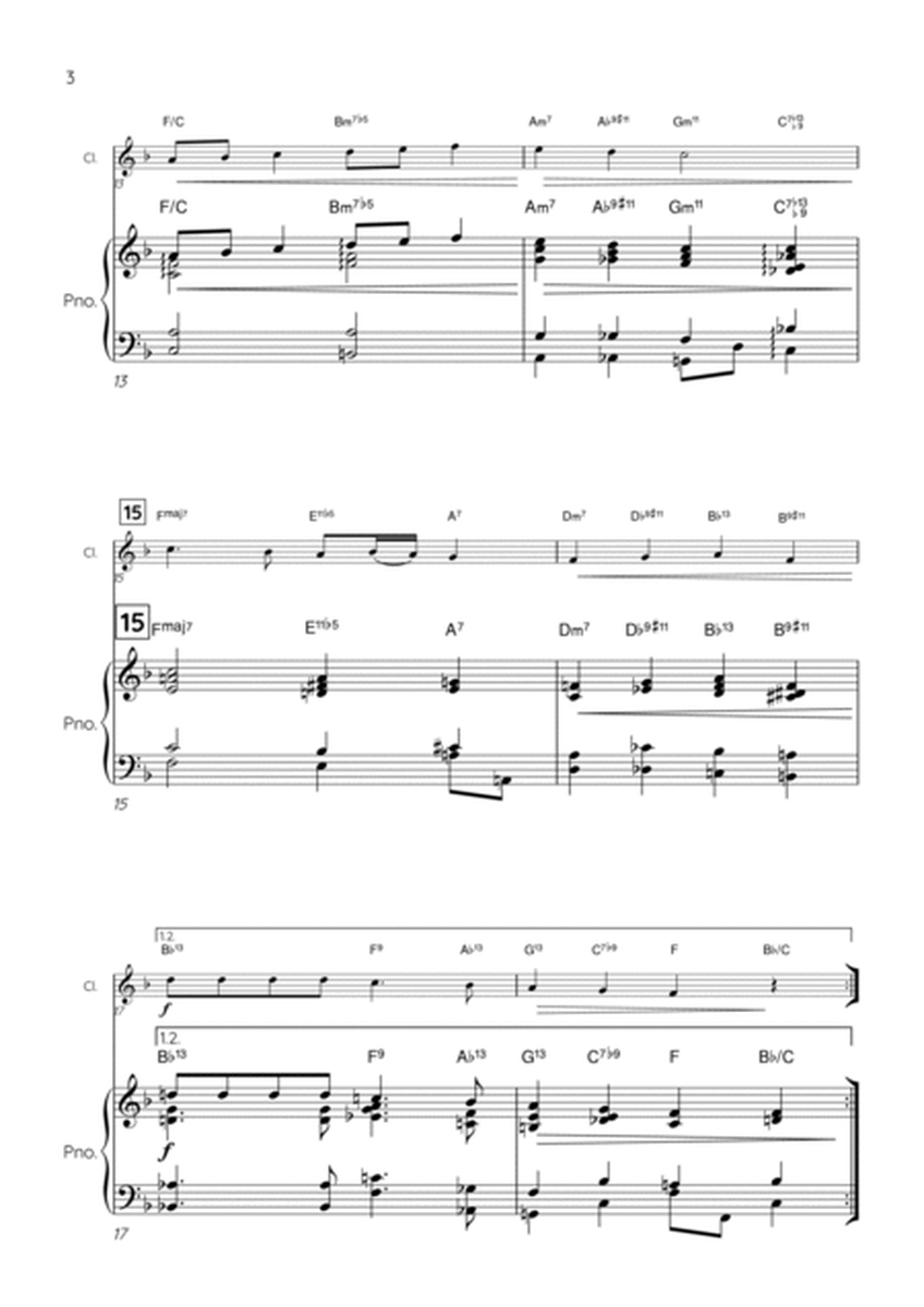 Deck the Halls sheet music | Clarinet & Piano (F) image number null