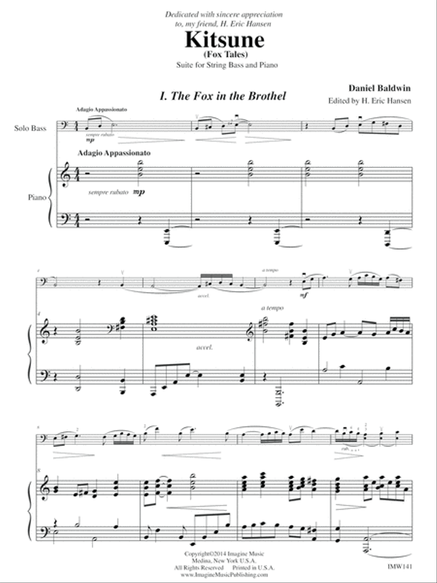 Kitsune (Fox Tales) Double Bass scores gallery preview page 3