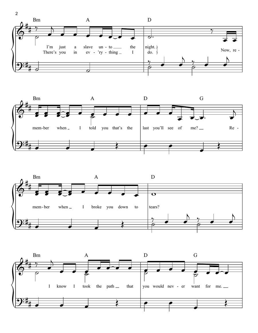 I Bet My Life I Bet My Life Easy Piano scores gallery preview page 2