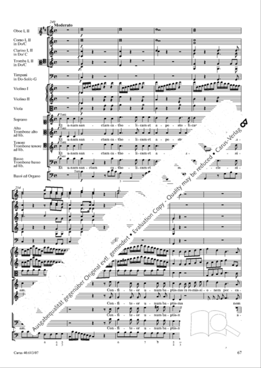 Mass in C (Missa in C) 4-Part scores gallery preview page 74