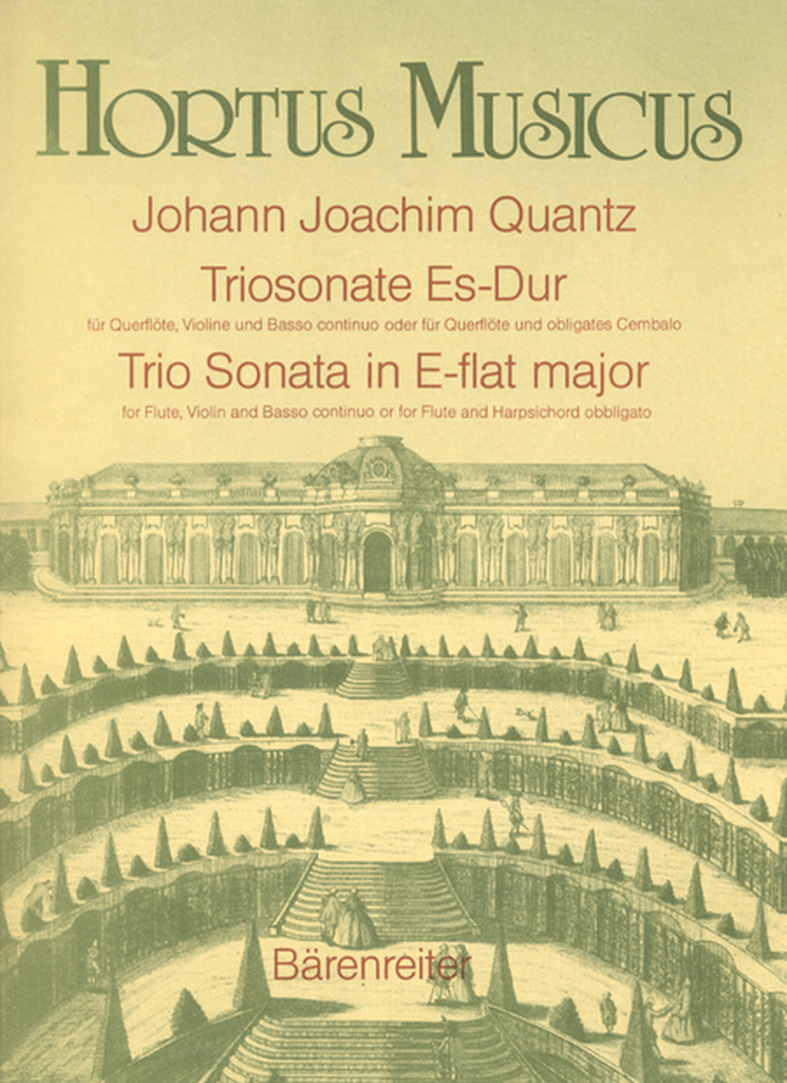 Triosonate for Flute, Violin and Basso continuo oder for Flute and Harpsichord obbligato E flat major