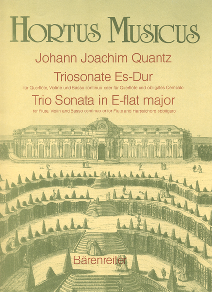 Triosonate for Flute, Violin and Basso continuo oder for Flute and Harpsichord obbligato E flat major