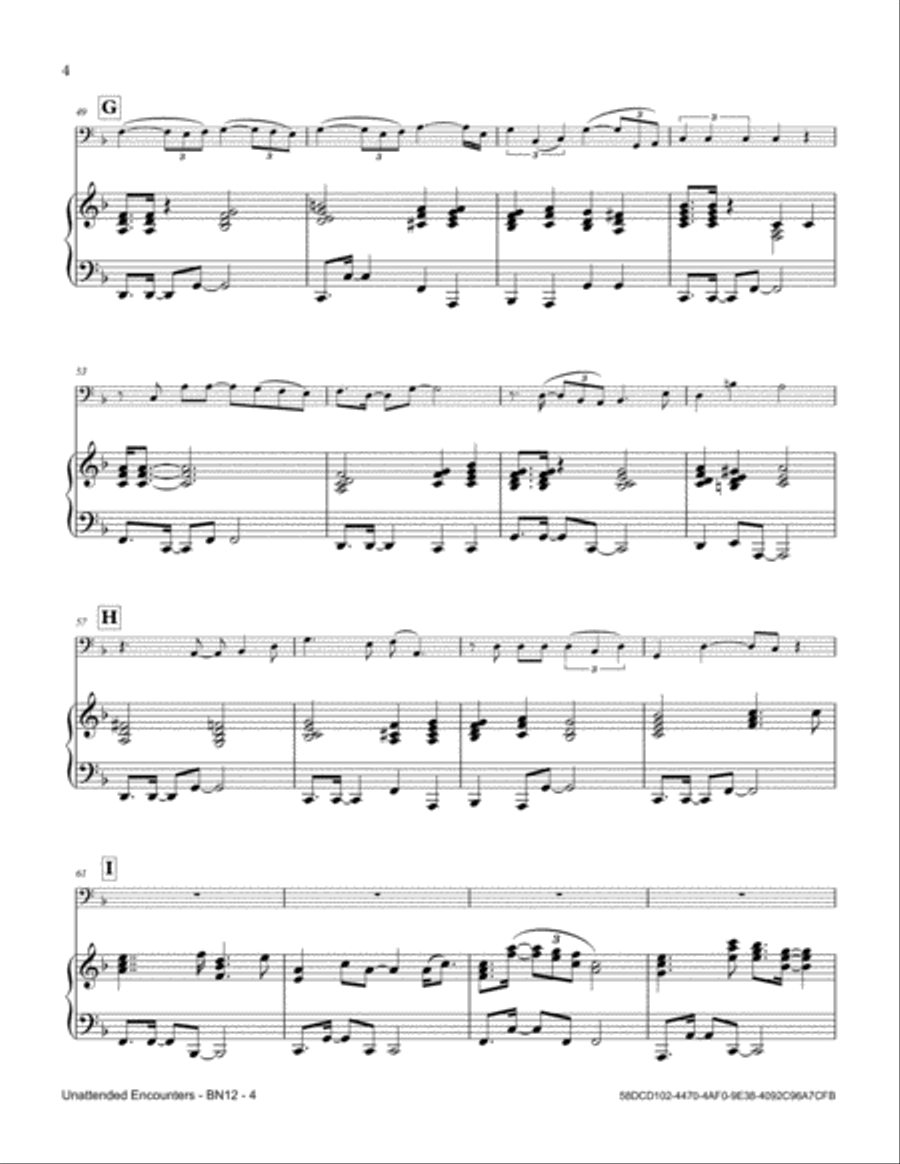 Unattended Encounters Bassoon scores gallery preview page 4