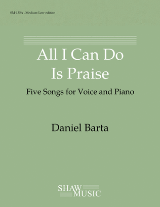 Book cover for All I Can Do Is Praise - Medium-Low edition