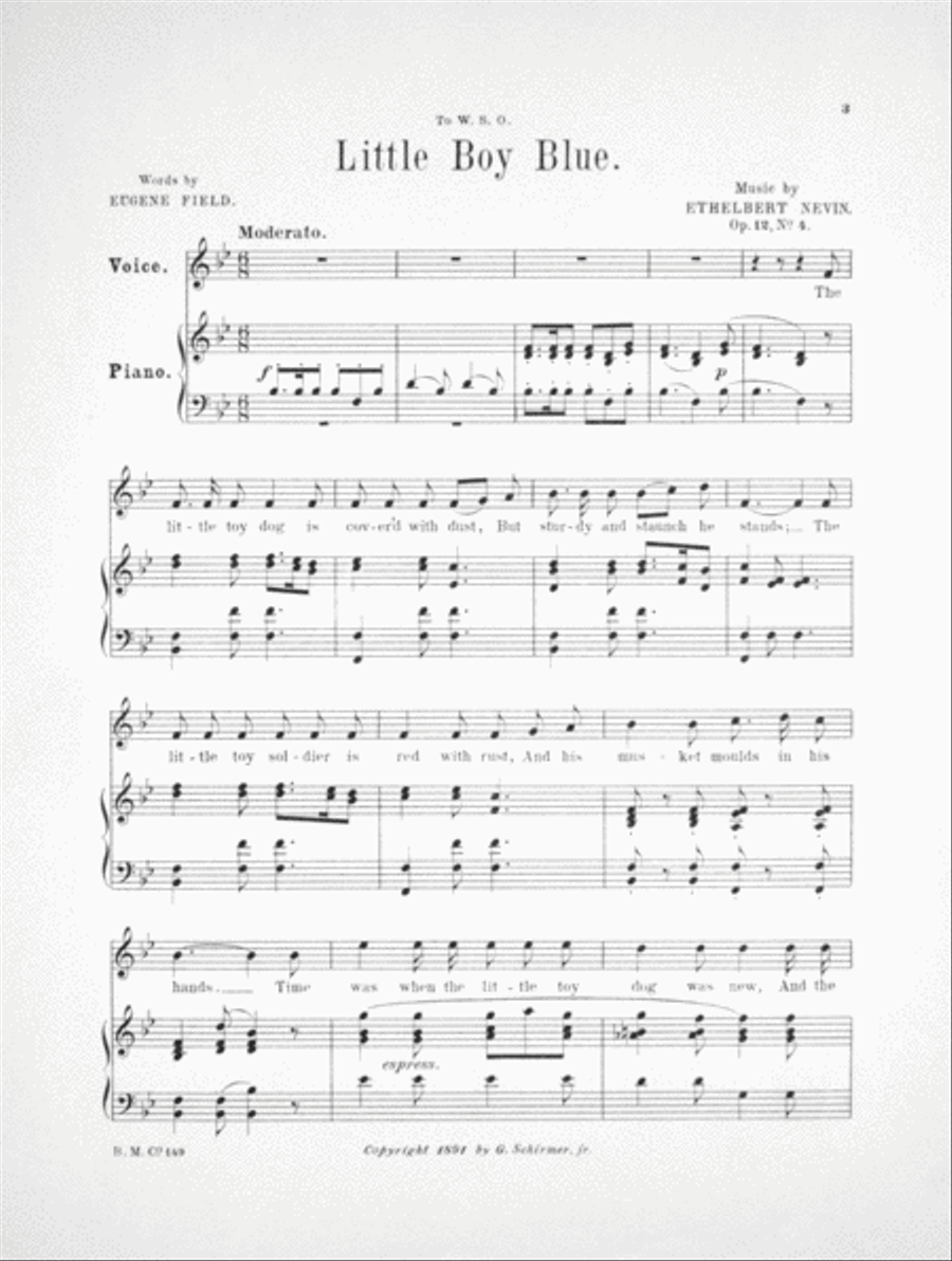Little Boy Blue Voice scores gallery preview page 2