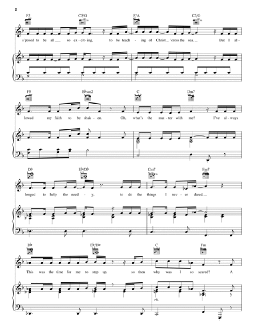 I Believe Piano, Vocal, Guitar scores gallery preview page 2