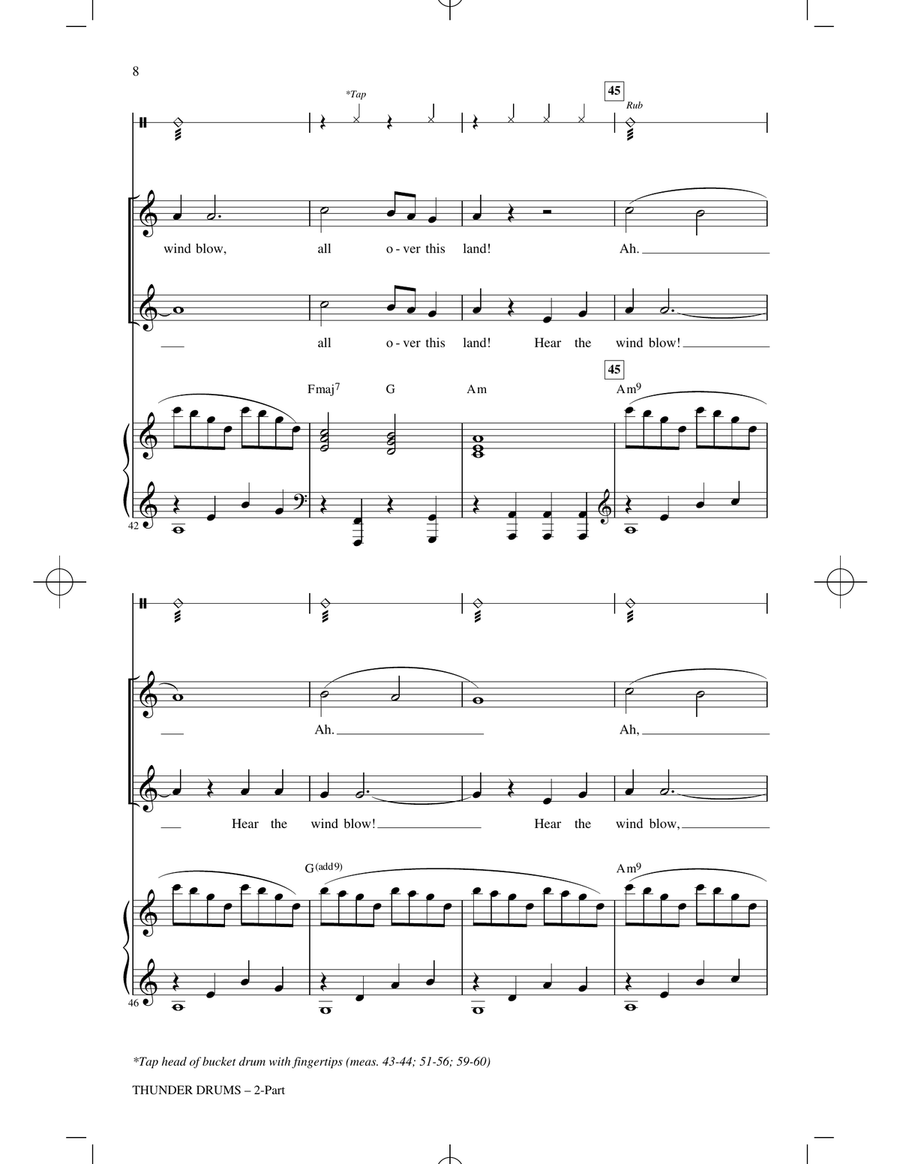Thunder Drums 2-Part scores gallery preview page 6