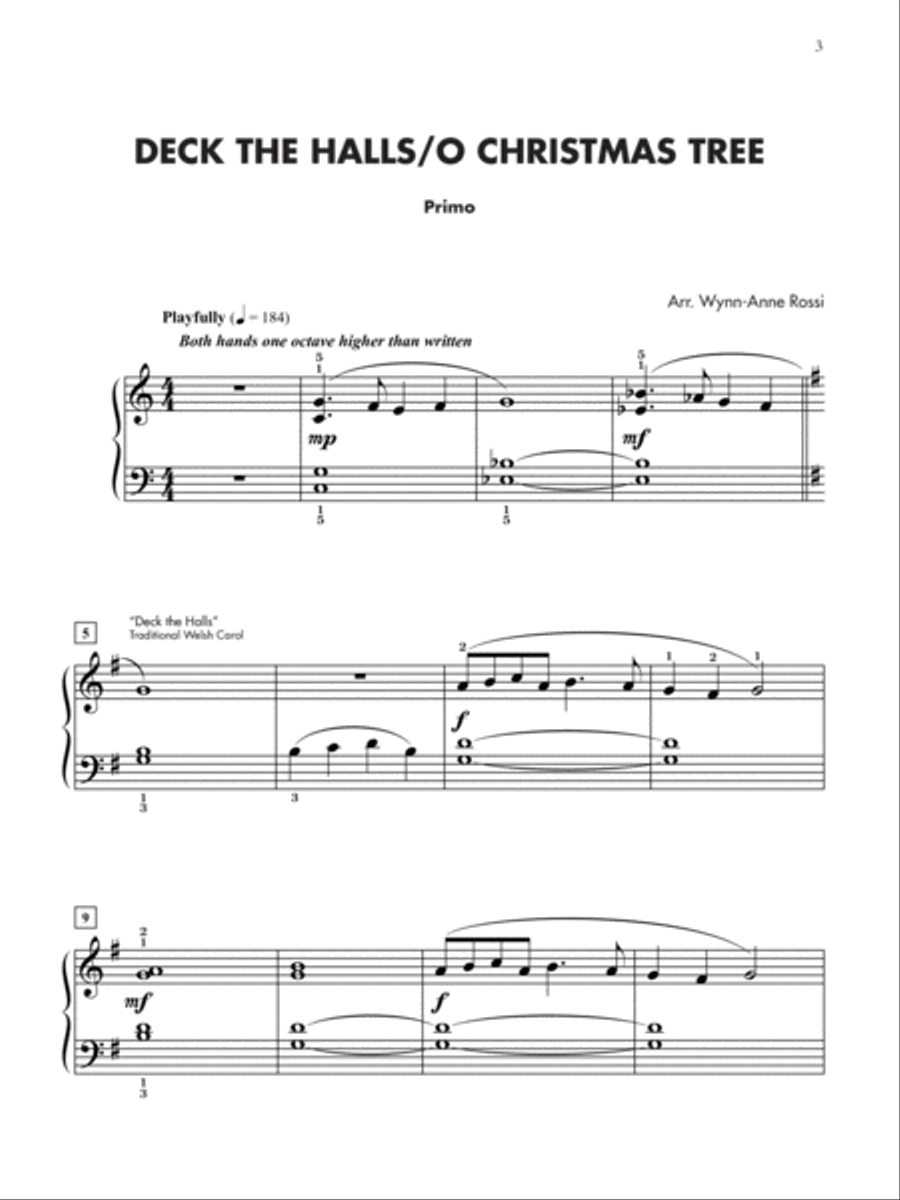 Christmas Medleys for Two, 1-3 (Value Pack) Piano Method scores gallery preview page 3