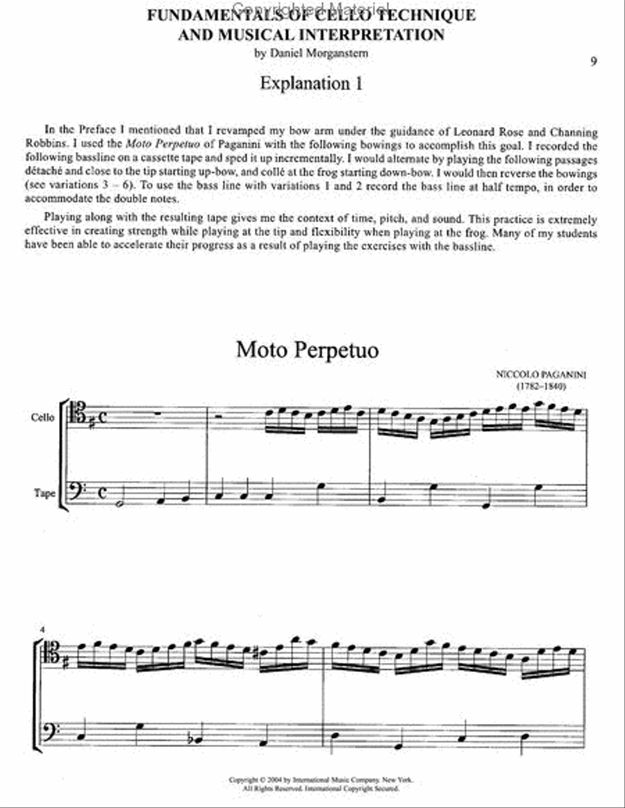 Fundamentals Of Cello Technique And Musical Interpretation