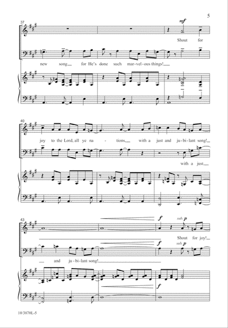 Sing a Jubilant Song 4-Part scores gallery preview page 6