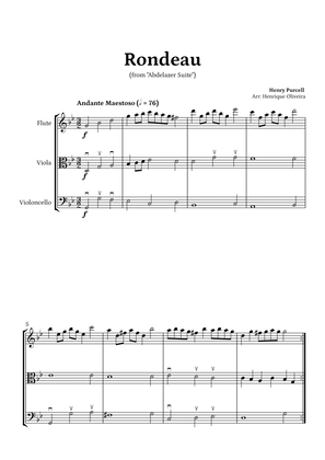 Rondeau from "Abdelazer Suite" by Henry Purcell - For Flute, Viola and Cello