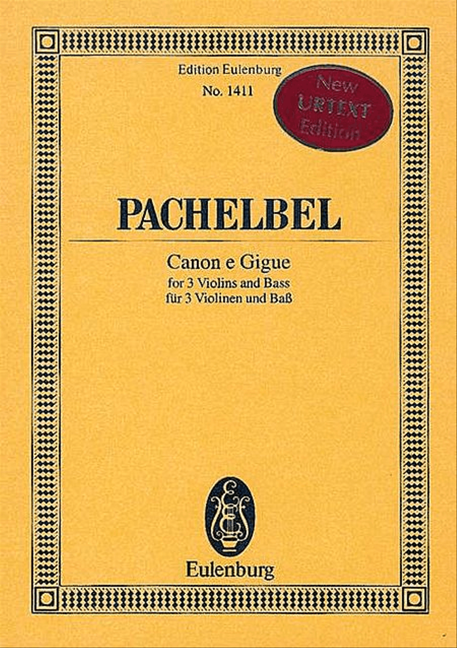 Canon e Gigue by Johann Pachelbel Violin - Sheet Music