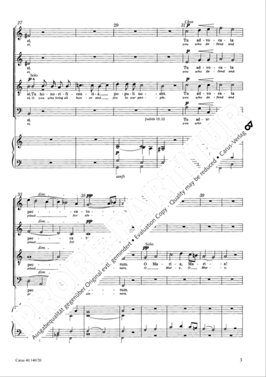 Bruckner: Tota pulchra es; Pange lingua Score scores gallery preview page 4