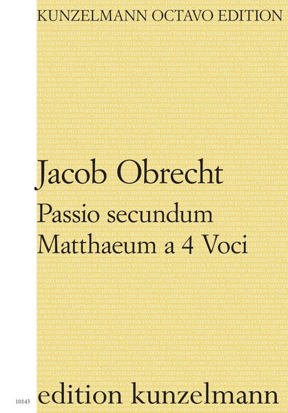 Passio secundum Matthaeum a 4 voci