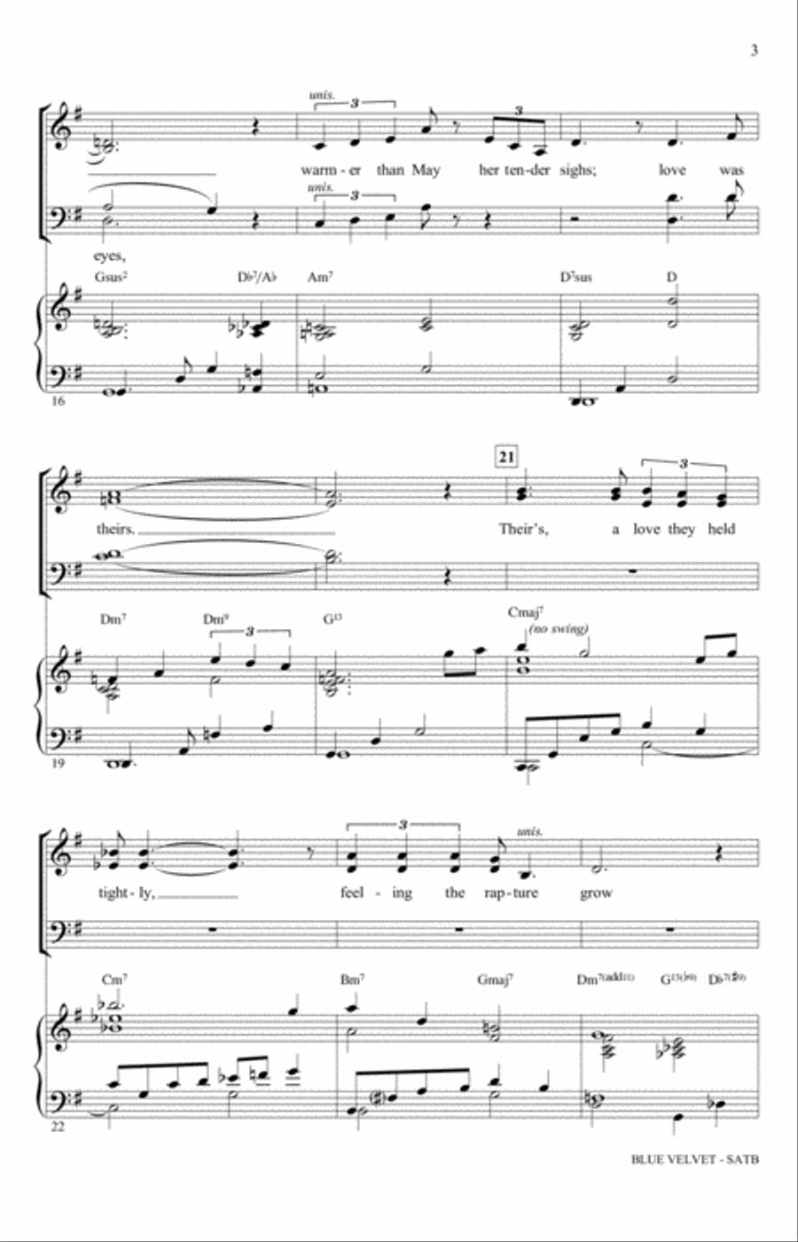 Blue Velvet 4-Part scores gallery preview page 3