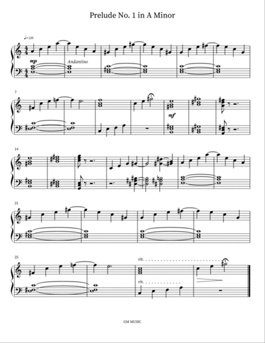 Book of Preludes Volume 1 Easy Piano scores gallery preview page 4