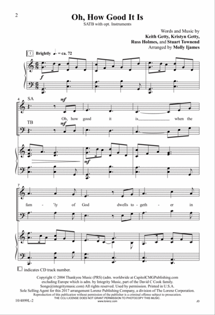 Oh, How Good It Is Oh, How Good It Is 4-Part scores gallery preview page 2