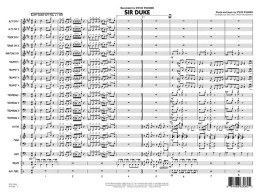Sir Duke Jazz Ensemble scores gallery preview page 2