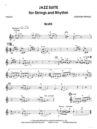 Jazz Suite for Strings and Rhythm: 1st Violin