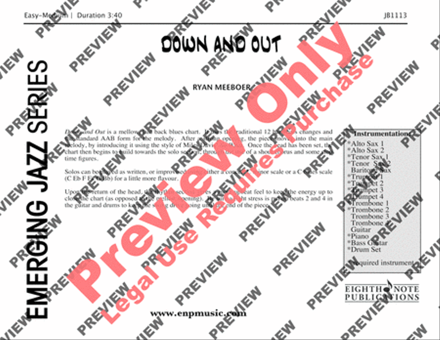 Down and Out Down and Out Jazz Ensemble scores gallery preview page 2