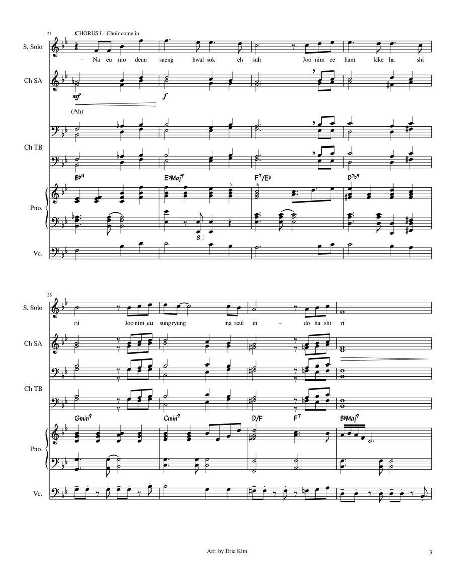 Thank You, Lord Thank You, Lord 4-Part scores gallery preview page 3