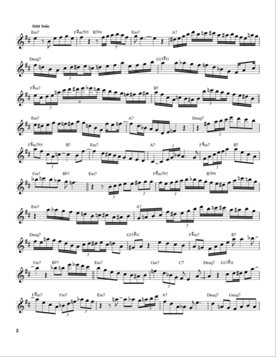 Easy To Love (You'd Be So Easy To Love) Tenor Saxophone scores gallery preview page 2